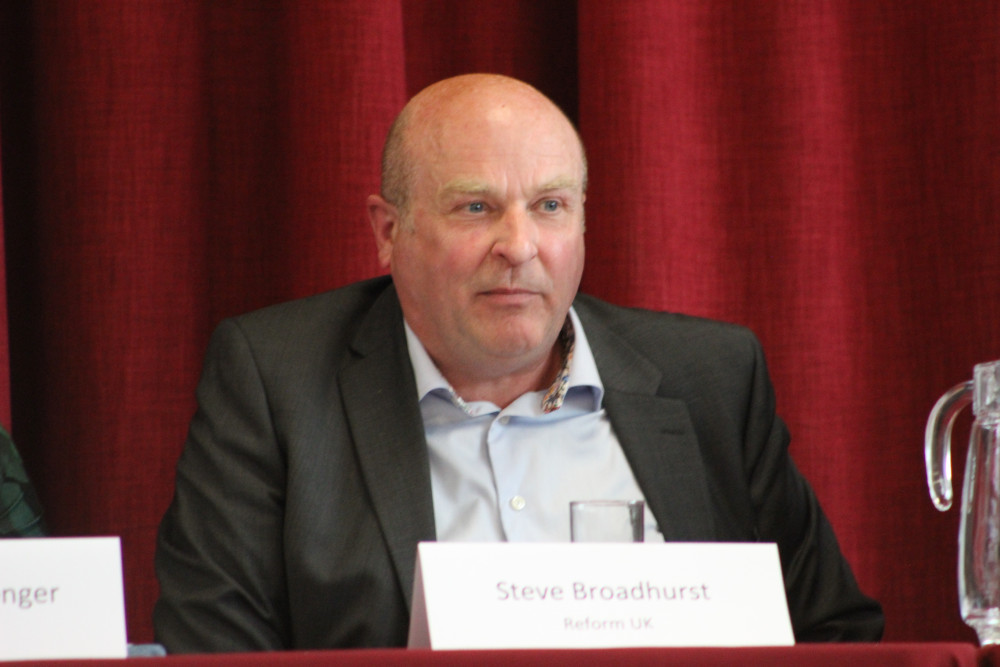 Stephen Broadhurst, Reform UK candidate in Macclesfield. 