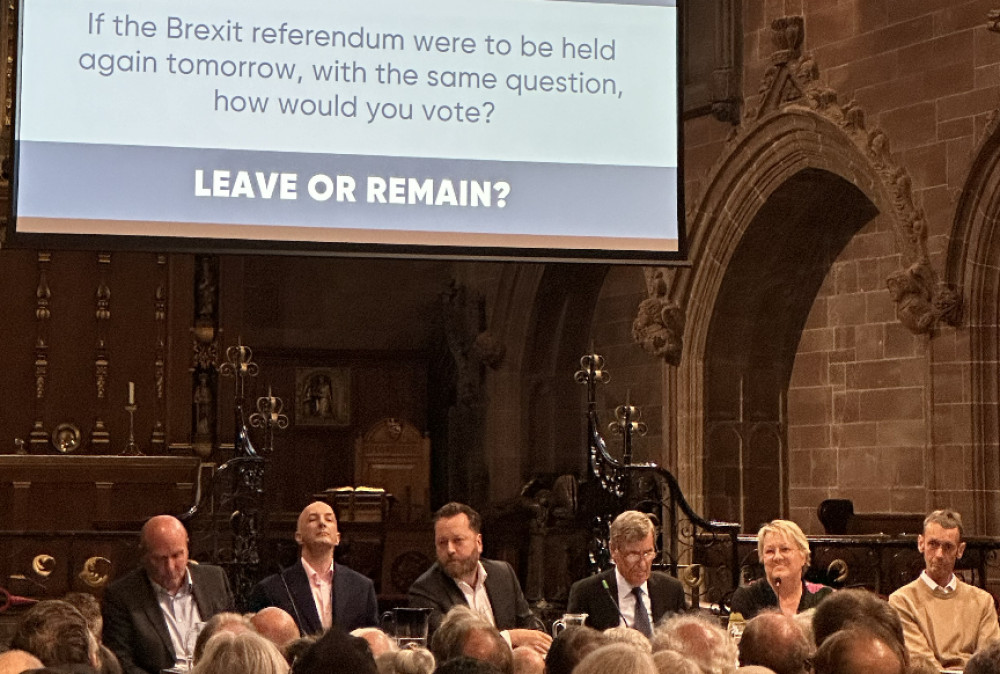 Mixed reactions to 'the Brexit question' from Macclesfield MP hopefuls. 