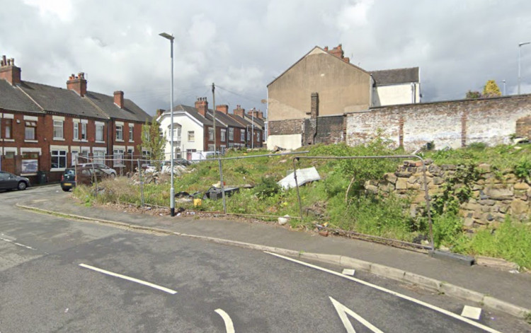 Up to 23 storage units and an office are planned for land off Broomhill Street in Tunstall (Google).