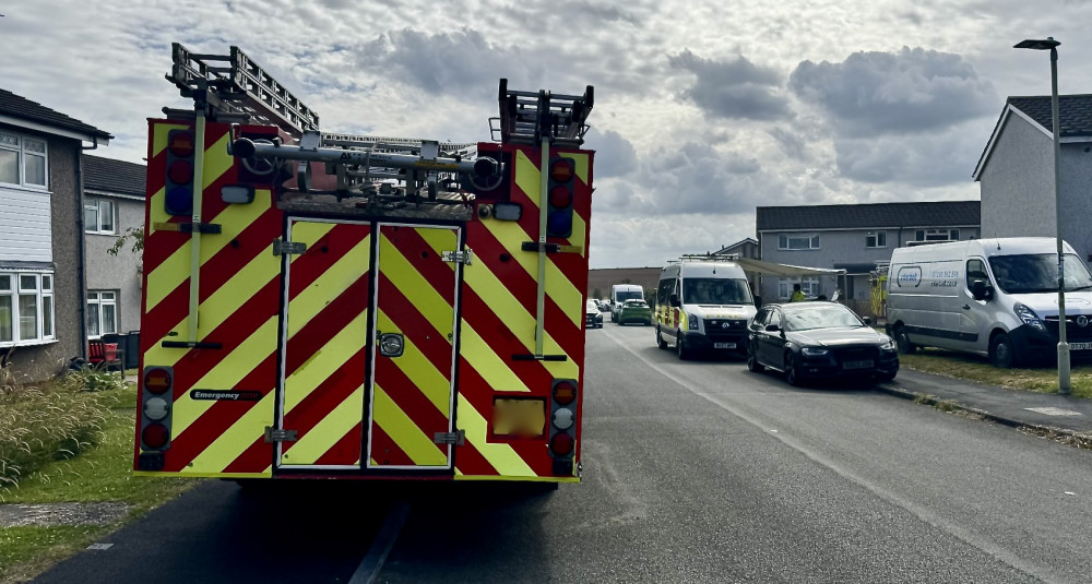 A number of fire engines tackled the blaze in Measham. Photos: Ashby Nub News