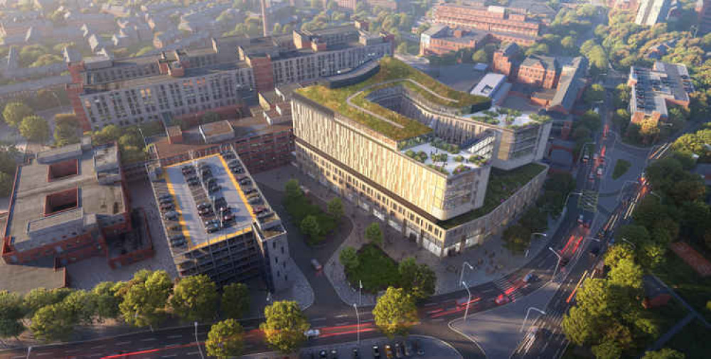 Aerial View of Leicester Royal Infirmary