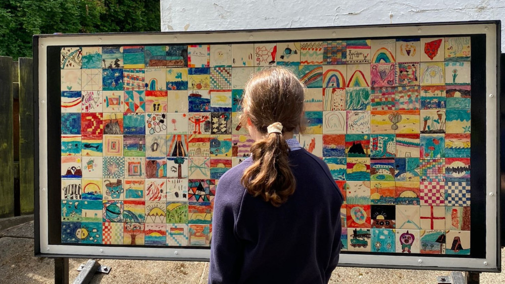 Young talent of Prestbury CE Primary School, of Bollin Grove, has produced this stunning mural. 