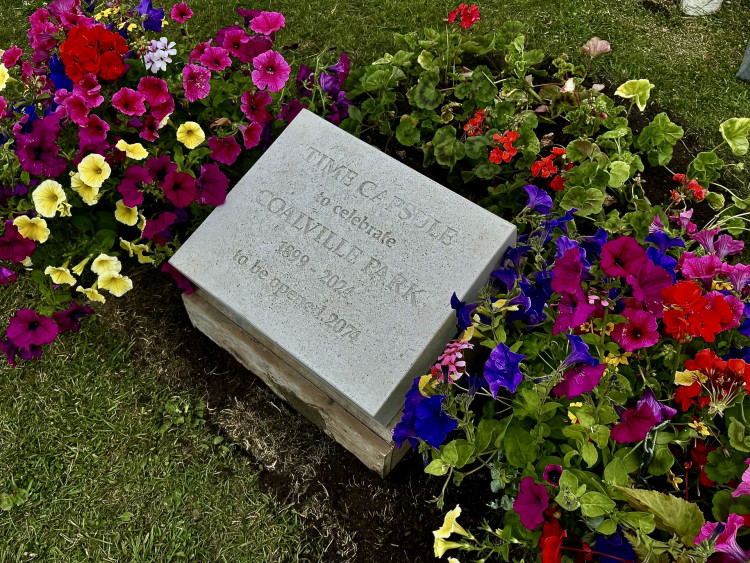 A time capsule was buried at the two-day event at Coalville Park. All photos: Coalville Nub News