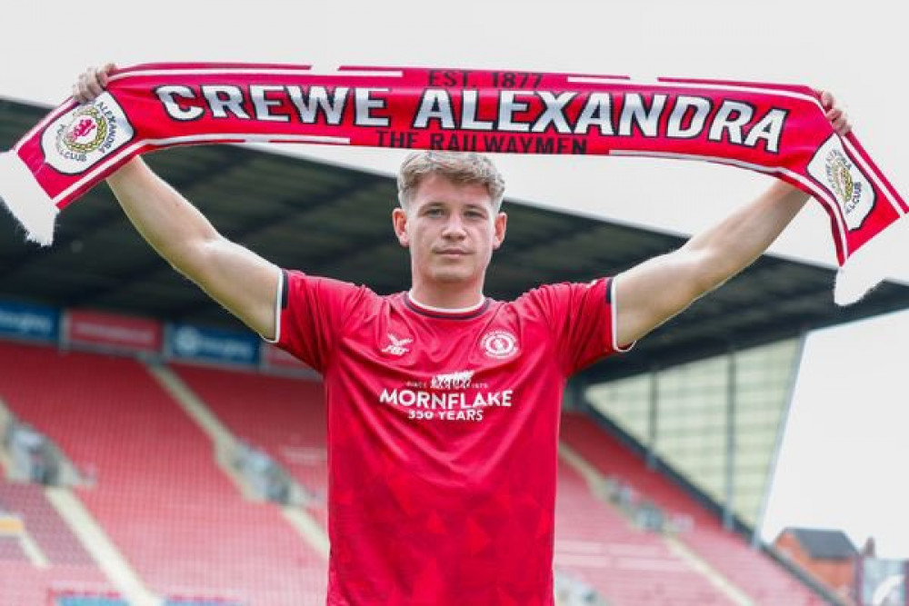 Max Sanders, 25, has joined Crewe Alexandra FC from Leyton Orient on a two-year deal  (Crewe Alex).