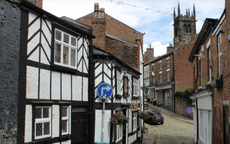 The Castle is a Grade II listed public house at 25 Church Street, Macclesfield. (Image - Alexander Greensmith / Macclesfield Nub News)