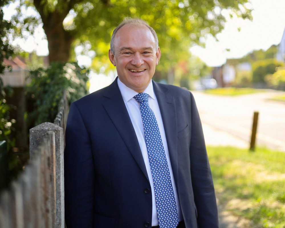 Early results show party leader Sir Ed Davey has increased his lead both locally and nationally. (Photo: Liberal Democrats)