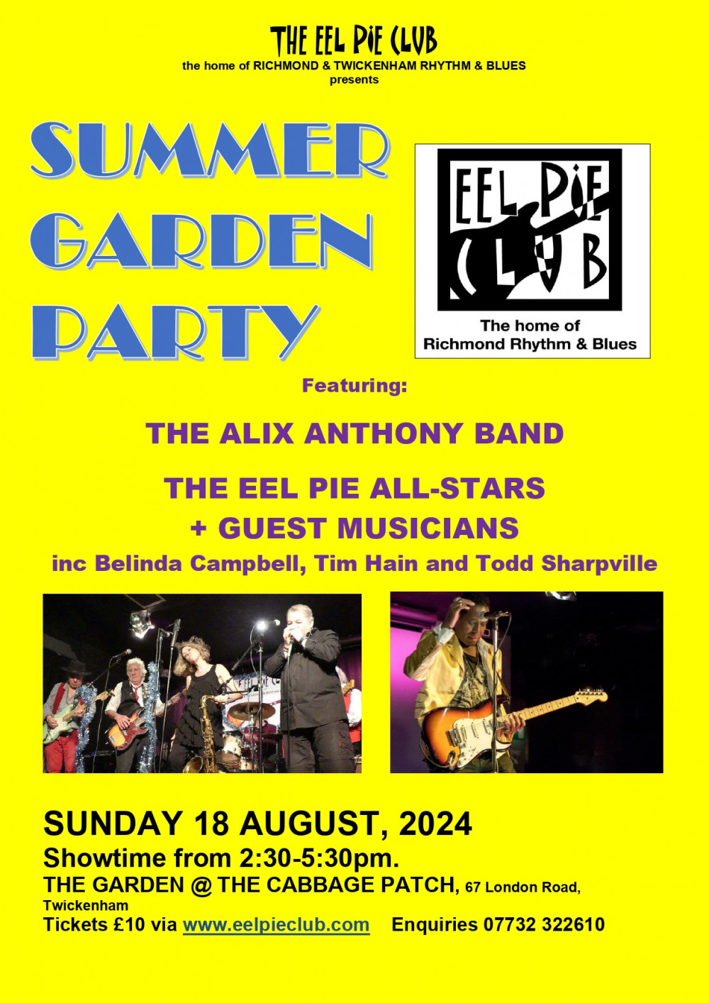 Eel Pie Club Summer Garden Party