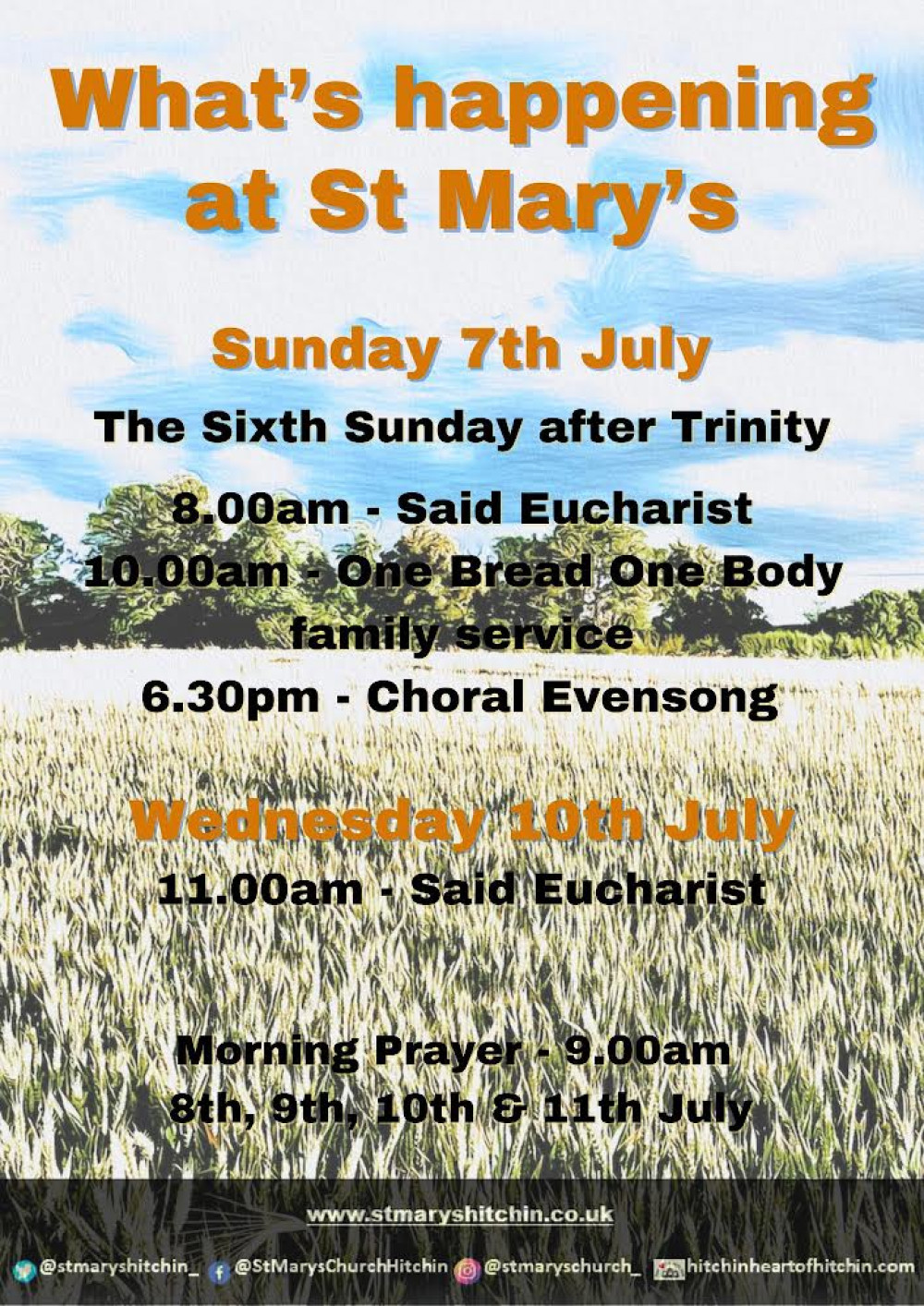 St Mary's Church Services and Opening Times 