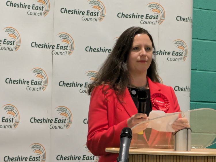 Sarah Russell is Sandbach's new MP. (Photo: Nub News)