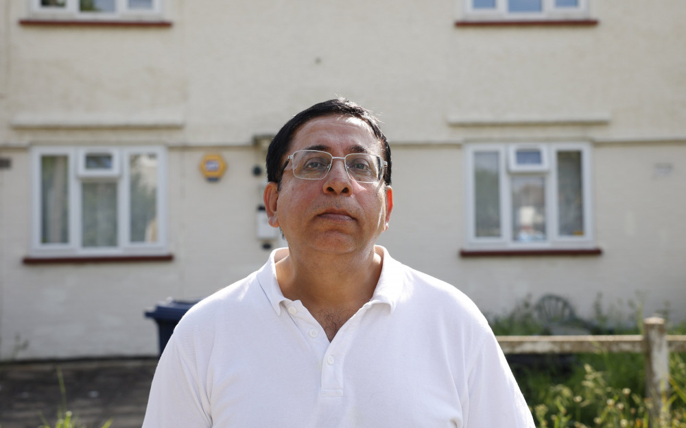 Ahmed Malik has been living in an homeless shelter in Twickenham whilst trying to get his property back from Ealing Council (credit: Facundo Arrizabalga/MyLondon).