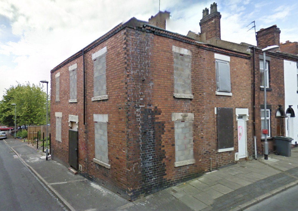 The end terrace property on Chelwood Street has become 'an attraction for anti-social behaviour' (Google).