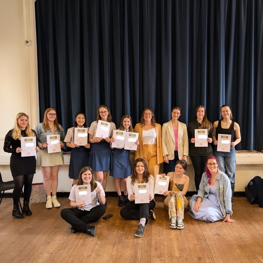 Members of the group were presented with certificates by Laura Coryton MBE and Dr Hannah Yelin from Oxford Brookes University at St Mary's Hall in Sandbach. (Photo: Sarah Maile) 