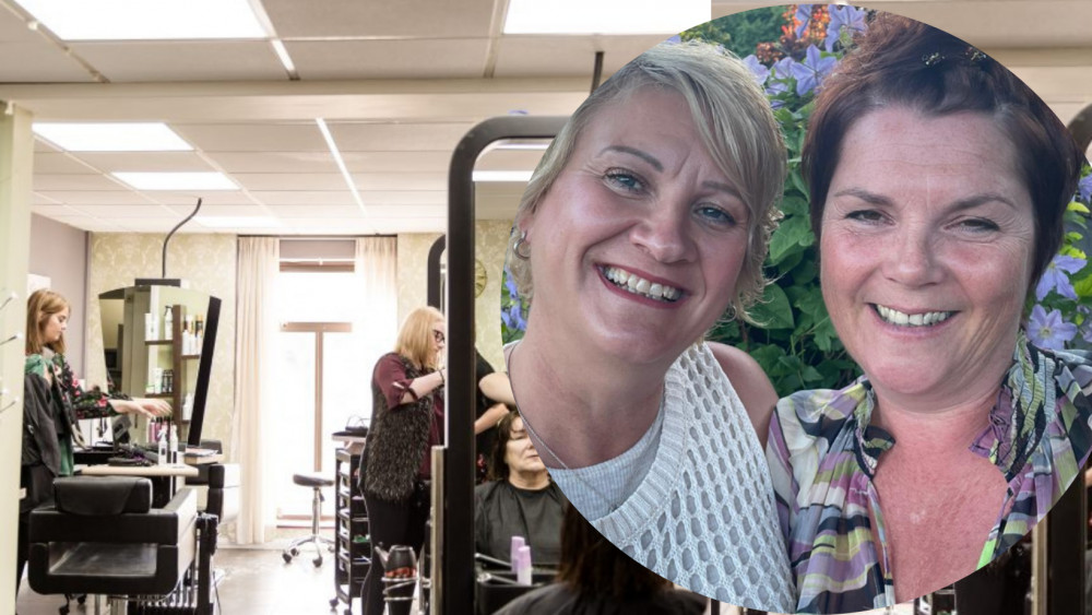 Jo [left] and Karen [right] opened the hairdressers in 1994 while in their 20s. (Photos: Edwards Walk/ Gabrielle White)