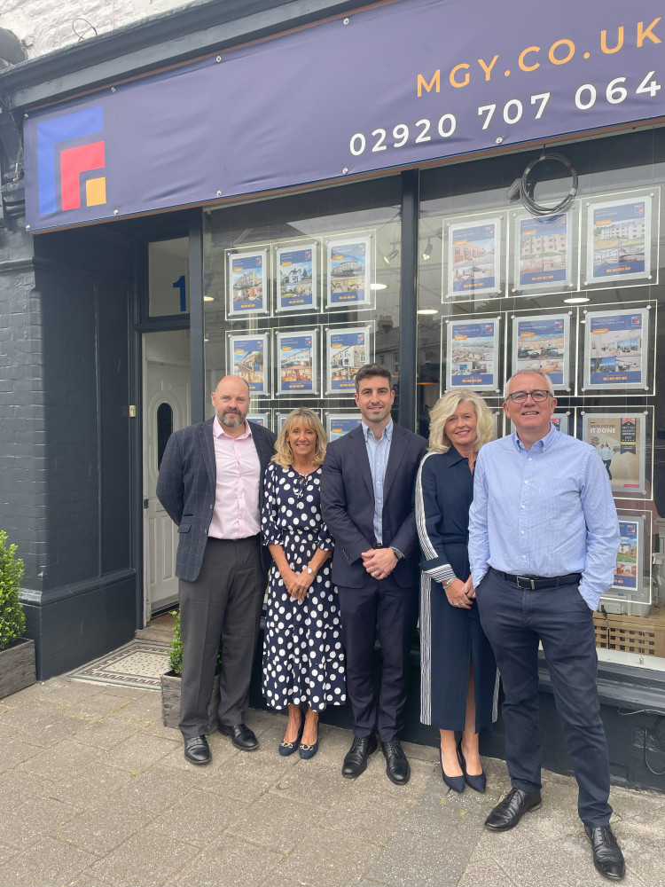 MGY Estate Agents & Chartered Surveyors Acquire Seabreeze Homes. From left: Nigel Read, staff member, Sarah Green, staff member, James Thomas, director, Michelle Bishop, director,  Mark Illes, director.