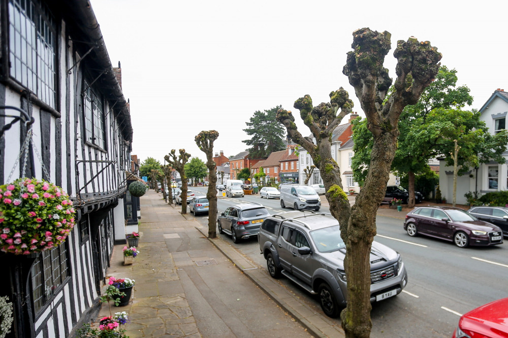 The trees have been pollarded along High Street (image via SWNS)