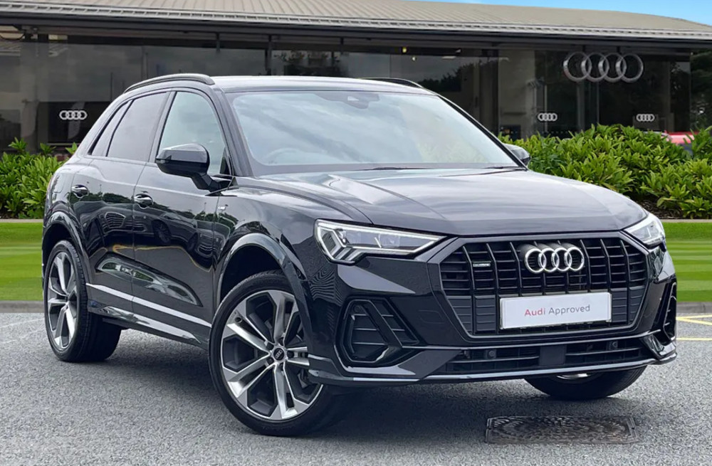 Travel in style in this Audi Q3 Black Edition 45 TFSI Quattro (Swansway Group).