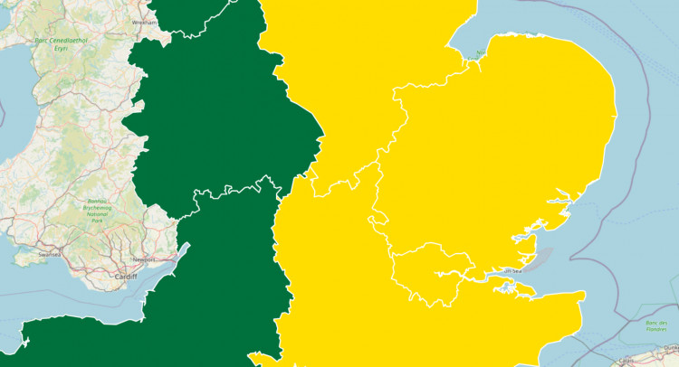 The East of England, the South East, London and the East Midlands have all received the alert. (Photo: UK HSA)