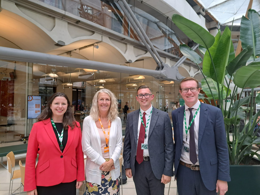 Sarah Russell MP (far left) during her first week in London.  (Photo: Sarah Russell) 