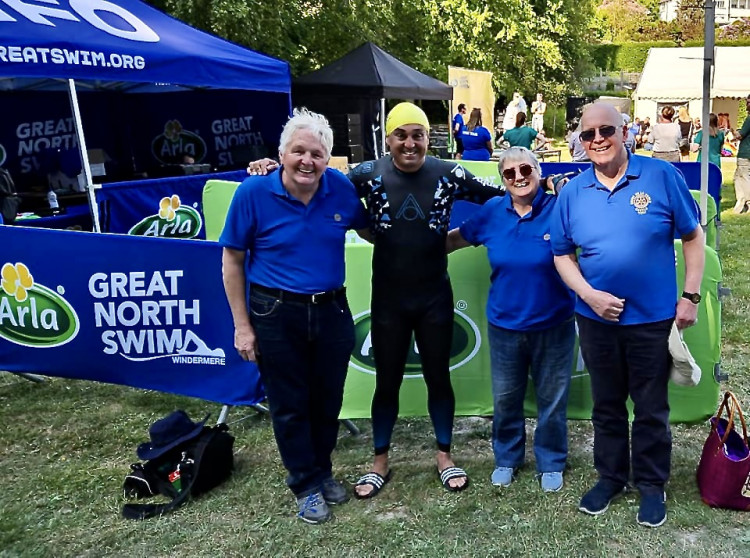 Mark Arjoo pictured at last year's Great North Swim. Photo: Supplied