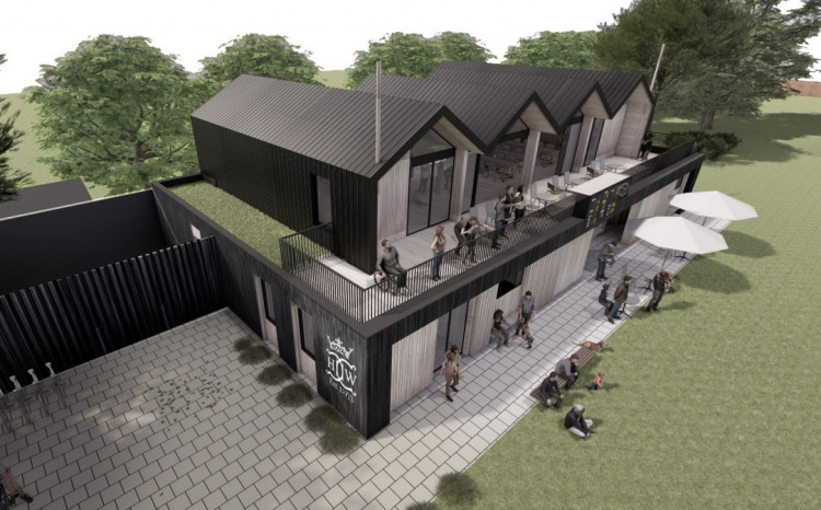 CGI of the replacement pavilion at Hampton Wick Royal Cricket Club (credit: Aros Architects/Hampton Wick Royal Cricket Club via Richmond Council).