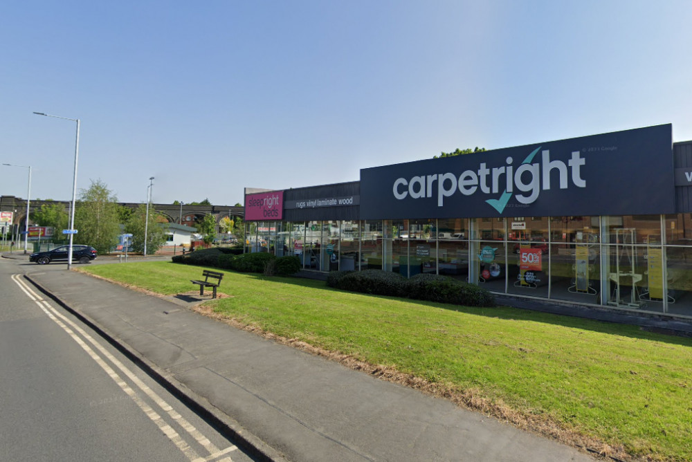 Carpetright in Hazel Grove is one of the 213 stores across the country which are closing down as the company enters administration (Image - Google Maps)