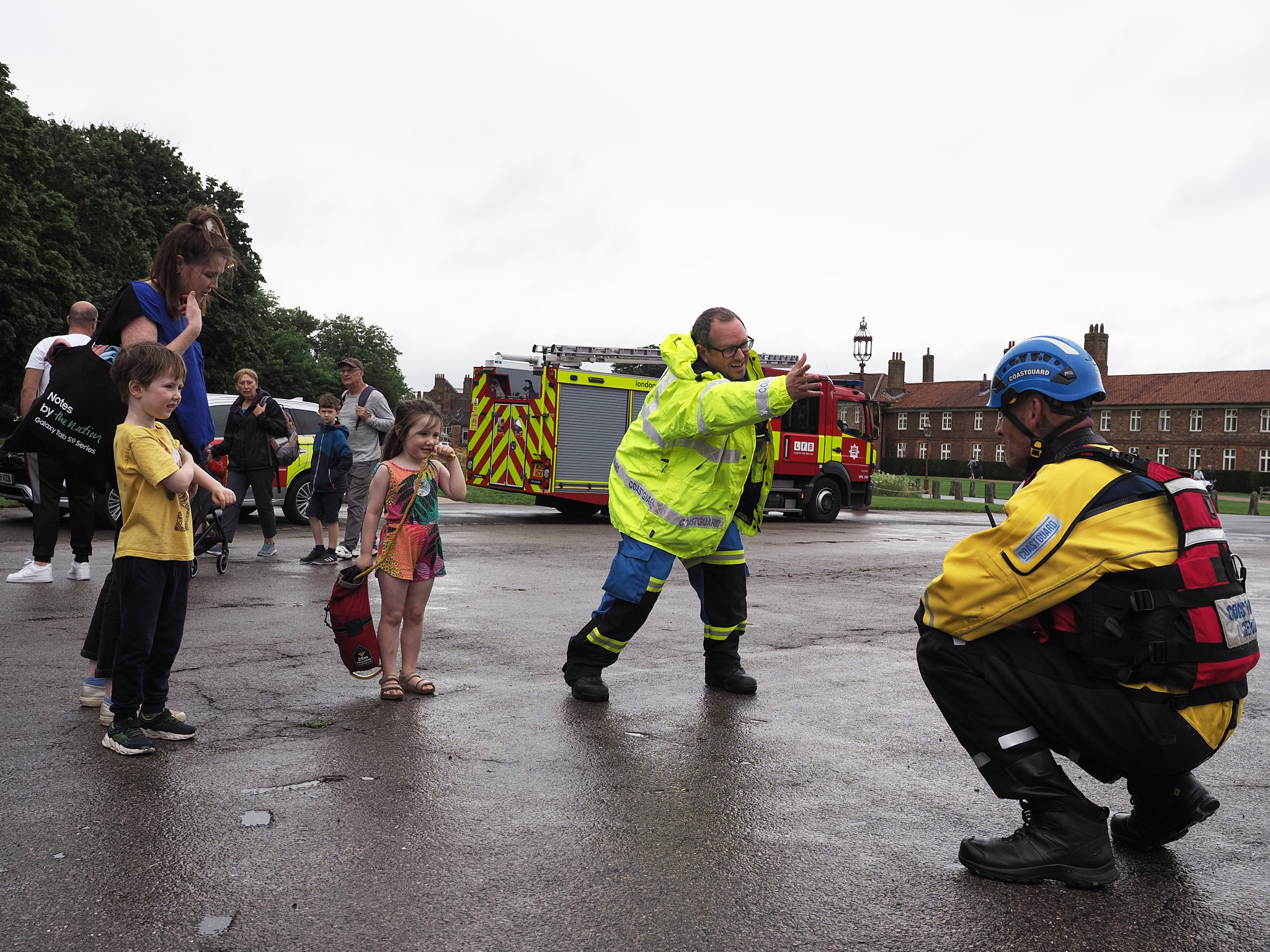 The coastguards help encourage more reluctant visitors. (Photo: Oliver Monk)