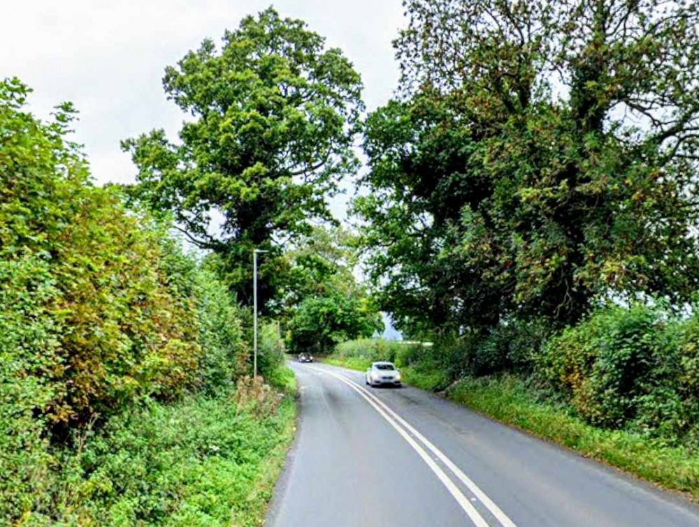 On Sunday 28 July, a blue Toyota Yaris crashed into a hedge on Macclesfield Road, Eaton (Google).