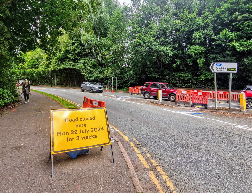 Vernon Way, between Oak Street Roundabout and Vernon Way Roundabout (by Tesco Extra), closed at 10am on Monday 29 July (Ryan Parker).