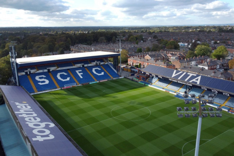 Stockport-based SEO agency GroFu has been announced as the shirt sleeve sponsor for the 2024/25 Stockport County kit (Image - Stockport County)