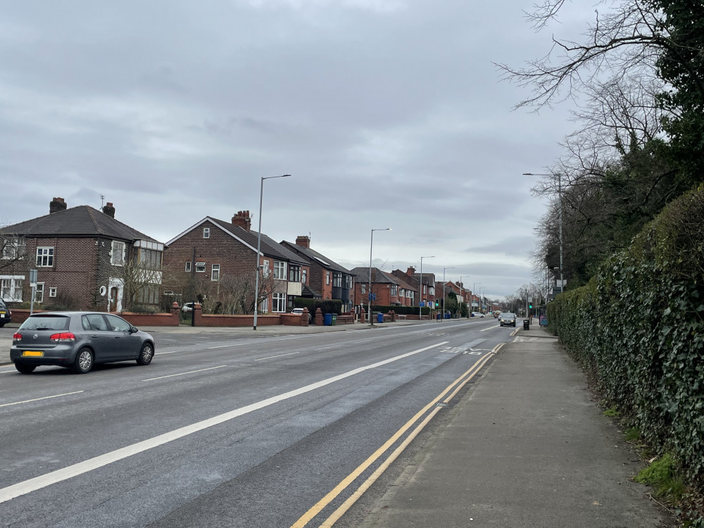 Councillors in Stockport have criticised a decision to opt out of cycle lanes directly along the A6 / Wellington Road (Image - Nub News)