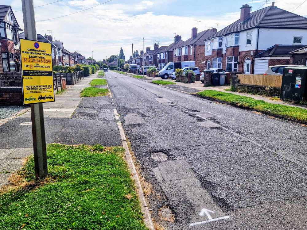 Salisbury Avenue closed at 9:30am on Wednesday 31 July, with a target to be completed at 3:30pm on Tuesday 6 August (Ryan Parker).