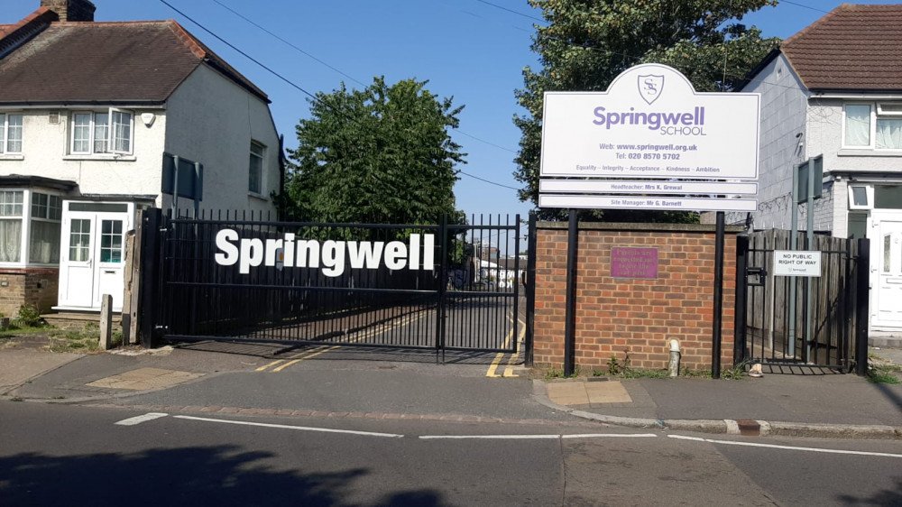 Springwell School in Hounslow, west London (credit: Nub News).