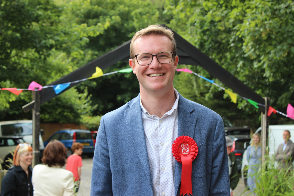 Tom Roca was elected as Macclesfield's new Labour MP last month. (Image - Macclesfield Nub News)