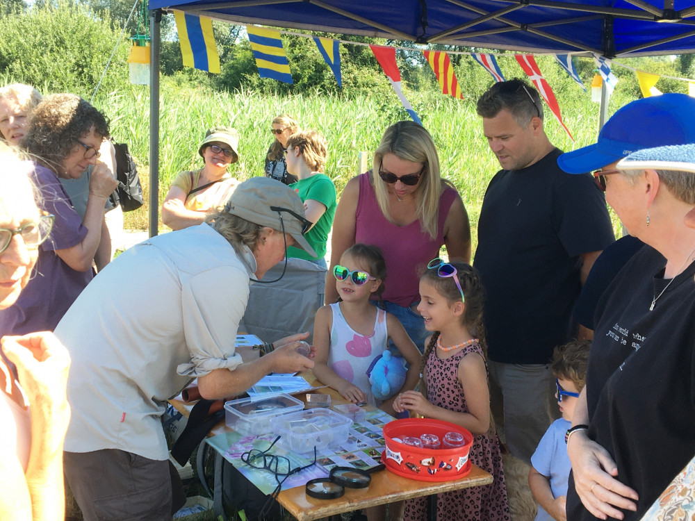 Meadow volunteers welcomed families and nature-lovers alike to the idyllic reserve alongside the River Chelmer. (Photo: J Buchanan)