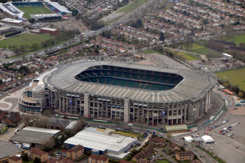 Twickenham Stadium has kept the same name for more than 100 years, but it is set to be renamed Allianz Stadium next month (credit: Tijani59/Flickr).