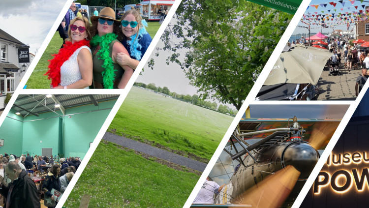 Look forward to an action-packed August in the Maldon District. (Photos: Google Streetview/ Vintage & Antiques Fair/ Chloe Brewster/ Quay Day/ Museum of Power/ Stow Maries Aerodrome) 