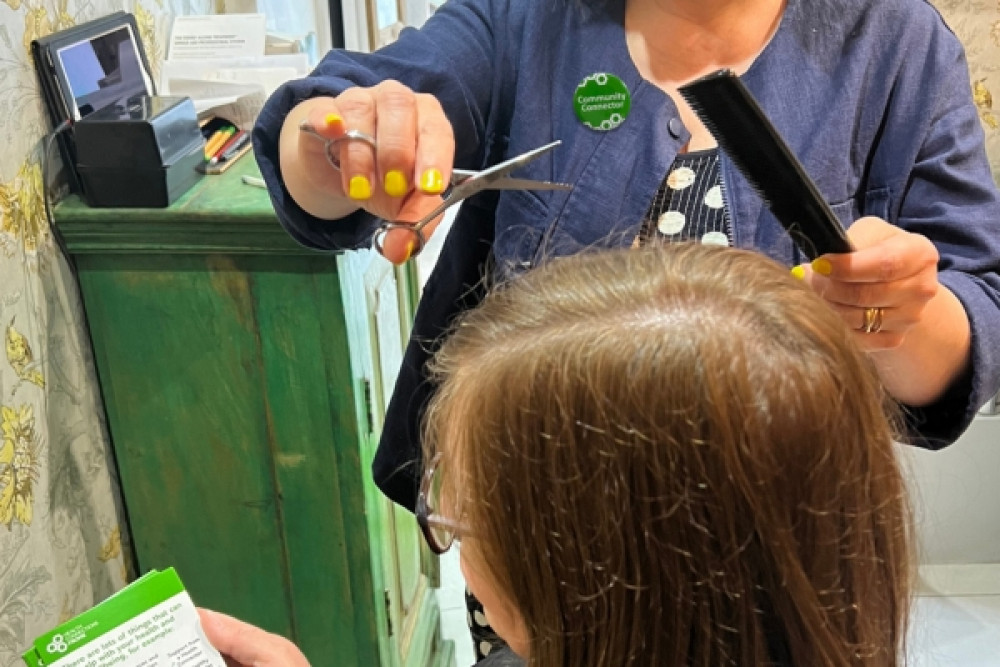 The Health Connections Team at the practice wants to train as many hairdressers and barbers as possible (image supplied)