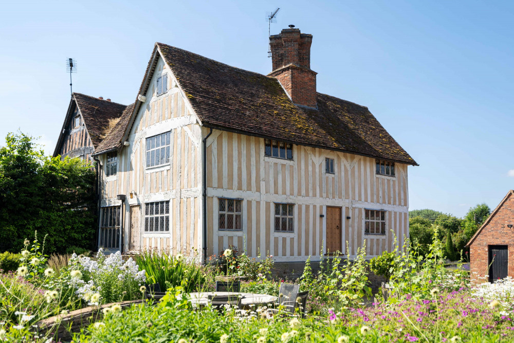 The Grade II listed Tudor Manor House is nestled on a three-acre plot in Preston Bagot (image via SWNS)