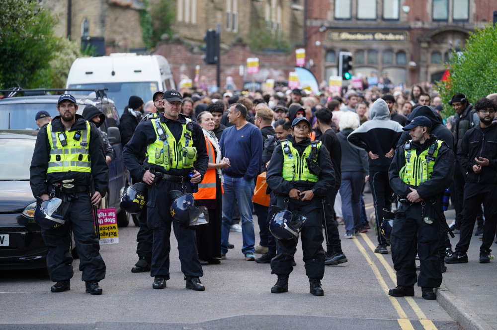 A number of riots have been taking place across the country, including in Stoke-on-Trent (SWNS).