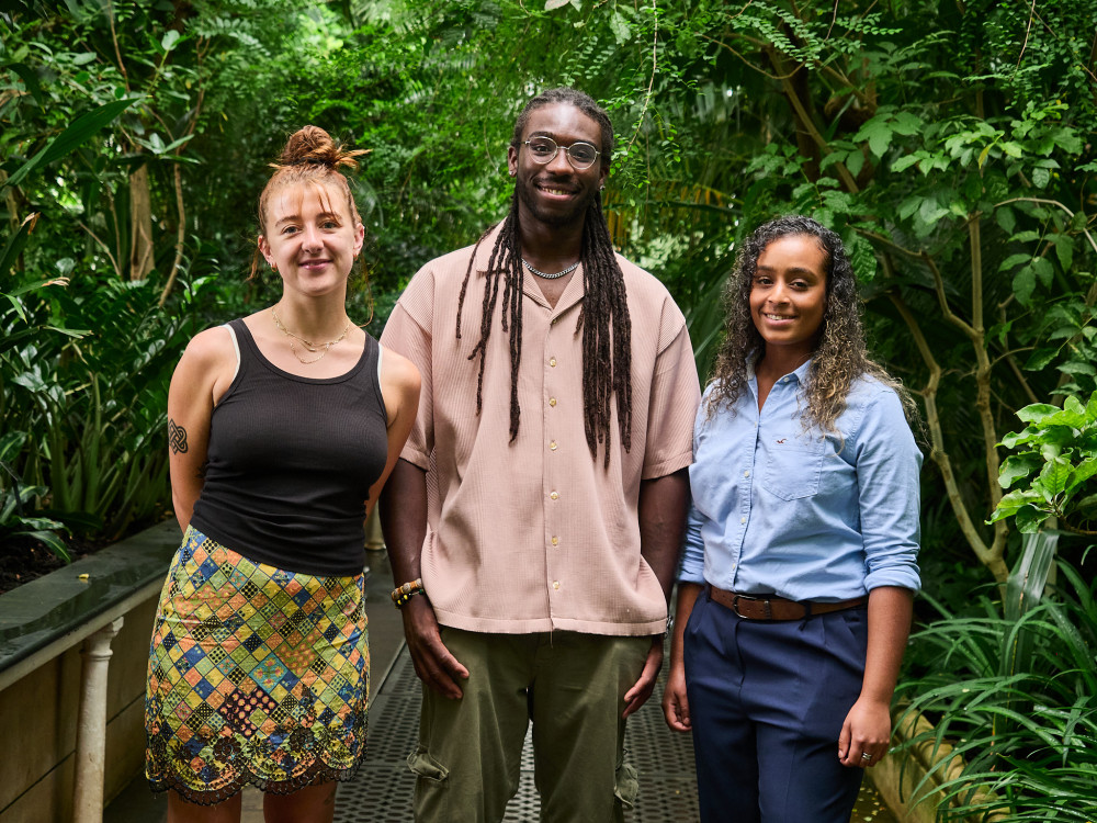 (Left to right) Esme Lewis-Gartside, Andre Apenu and Shiquerra Mackenzie (credit: Oliver Monk).