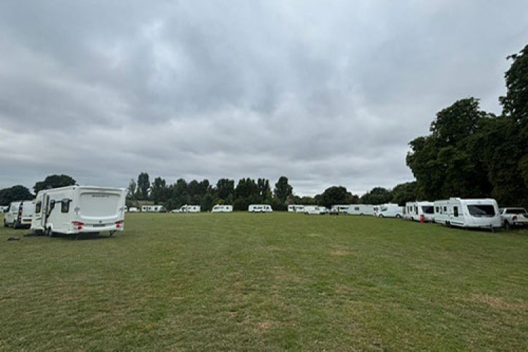 Travellers at King Georges Field (image by Richmond Council)