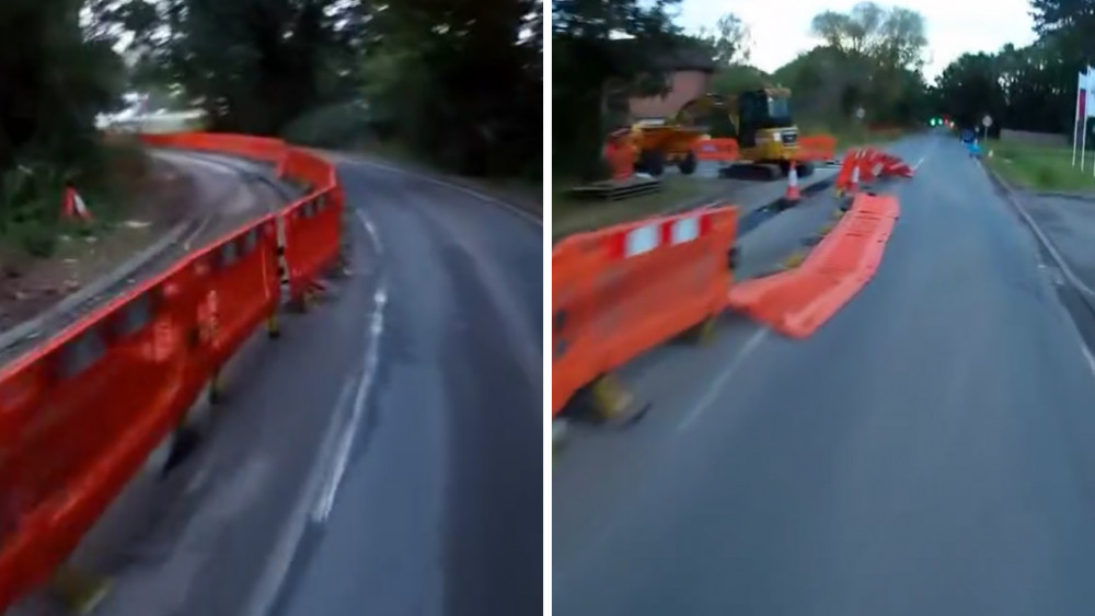 Works along Glasshouse Lane (image via Alison Insley)