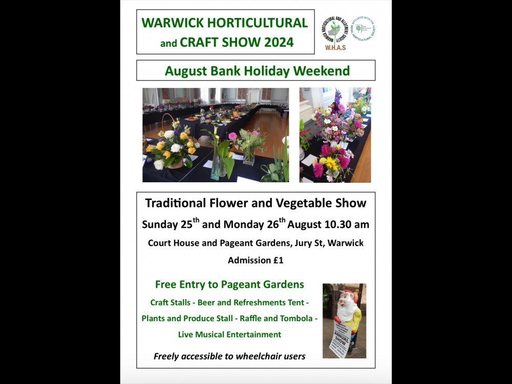 Warwick Horticultural and Craft Show 2024