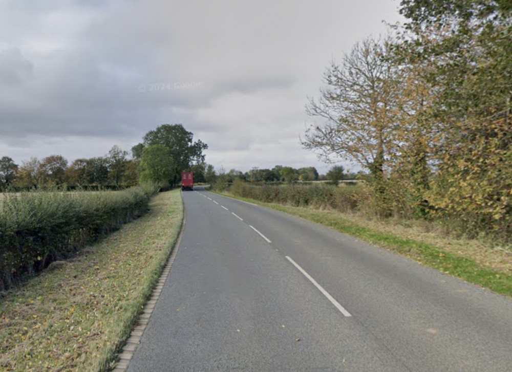 The collision took place on Manton Road, near Oakham, earlier this month (Google).