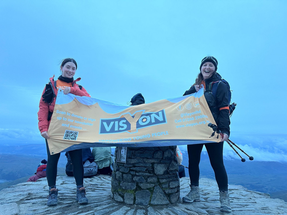 The Military Arms' Emma Bateman climbed Snowdon with Linda De Sa For Visyon. (Photo: Visyon)