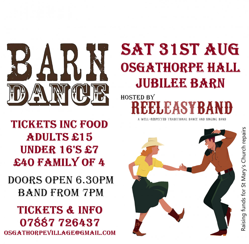 Barn Dance at Osgathorpe Hall, near Ashby de la Zouch