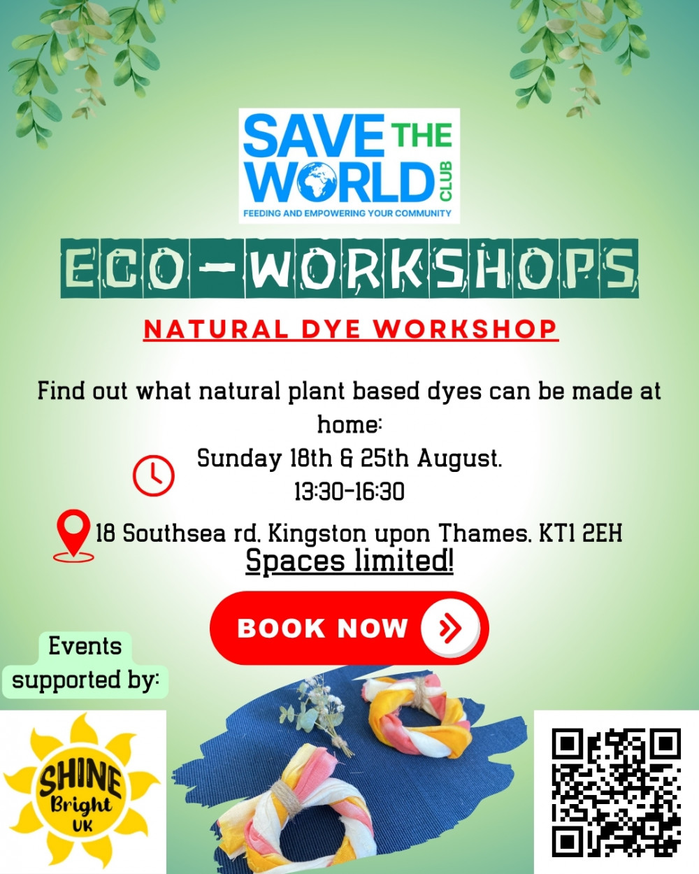 Save The World Club Eco-Workshop: Natural Dye Making 