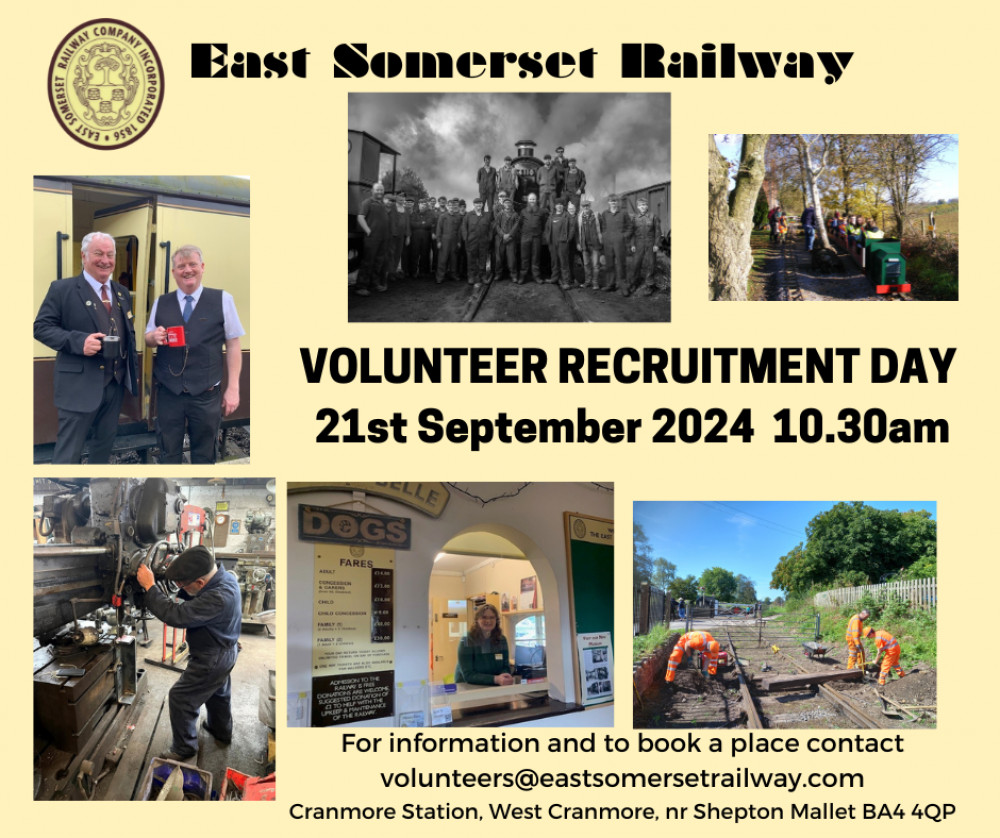 Volunteer Recruitment Day at the East Somerset Railway 