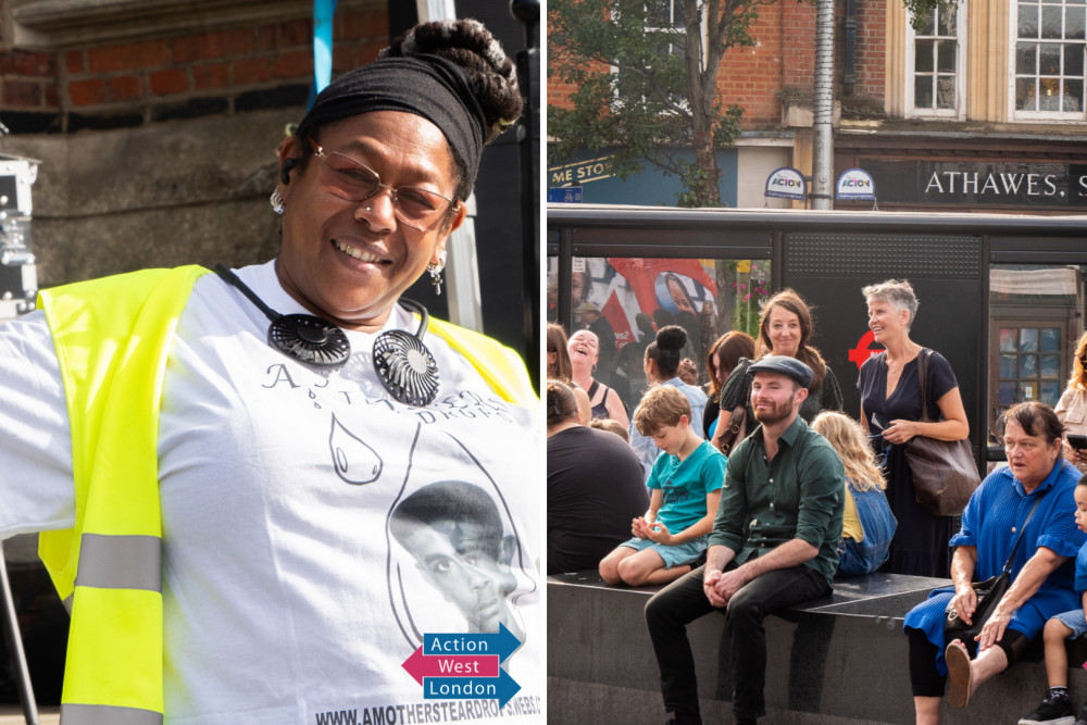 The community fun day is in partnership with Vanessa Hyman (left) who set up the campaign, A Mother's Teardrops, after her son Anton Hyman was murdered in 2004 (credit: Action West London).