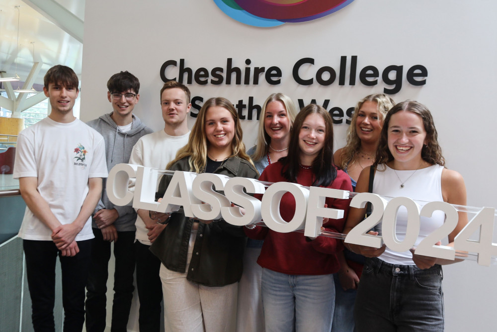 13 A-Level subject areas at Cheshire College - South & West have celebrated 100 per cent pass rates (Nub News). 